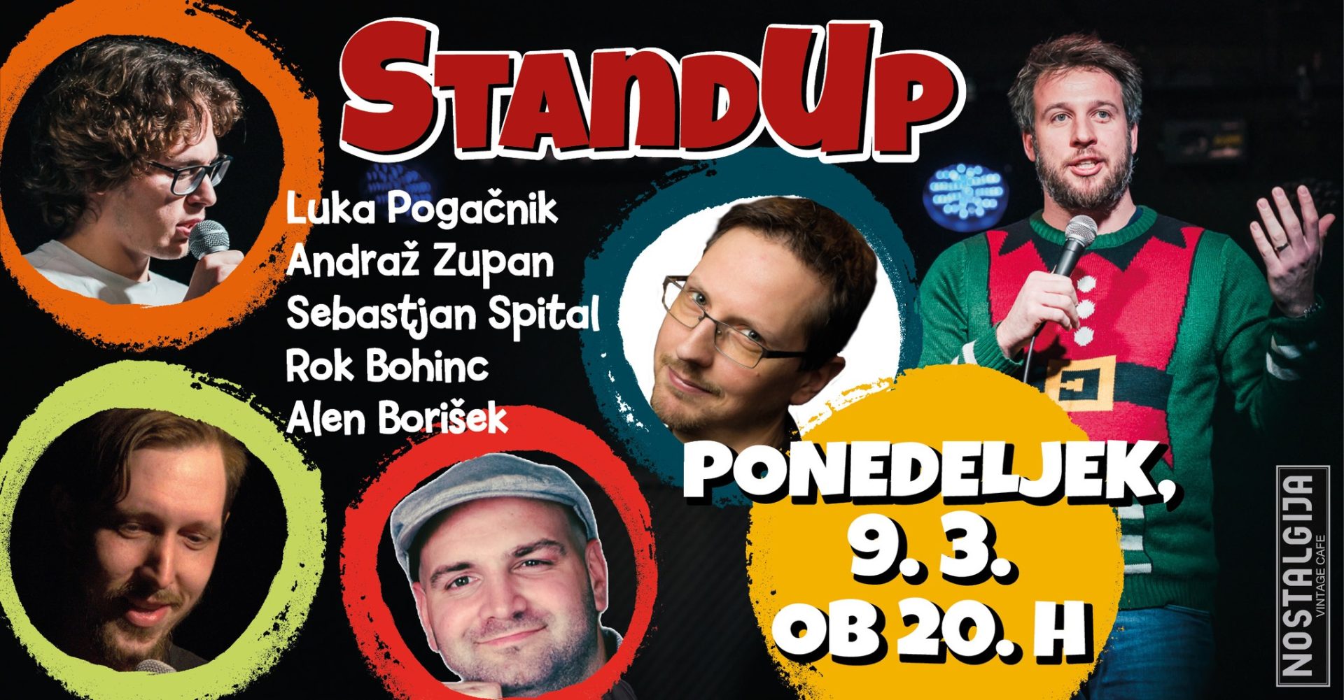 STAND UP VEČER V NOSTALGIJI